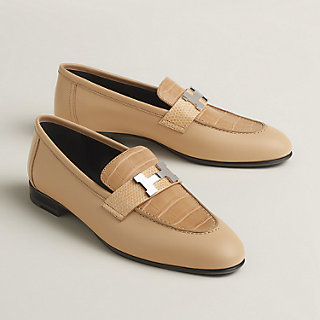 モカシン《パリ》 - ベージュ | Hermès - エルメス-公式サイト